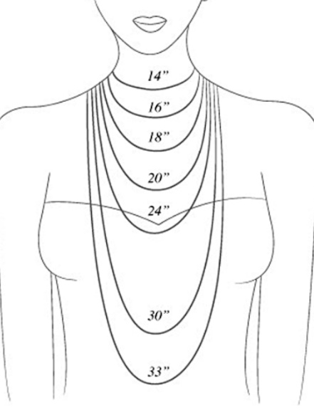 Как выбрать длину цепочки на шею